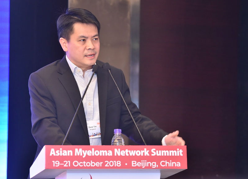 Dr Daryl Tan, Invited speaker at the Asian Myeloma Neywork Summit in Beijing, October 2018